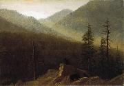 Albert Bierstadt Bears in the Wilderness oil painting